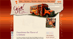 Desktop Screenshot of cajunfoodtours.com